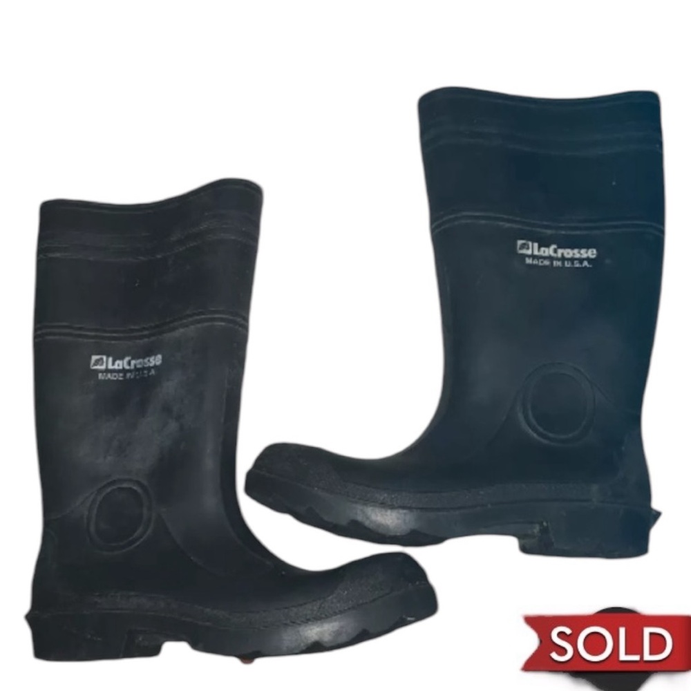 SOLD! Lacrosse Rubber Boots Men's Steel Toe Safety Work PT91 USA Mens Size 11
